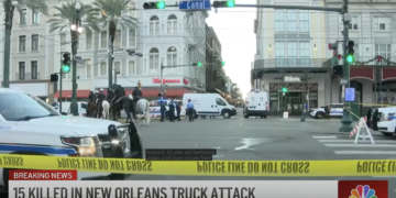 The terrorist attack in New Orleans (YouTube screenshot: WCVB)